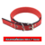 ปลอกคอไนล่อน สีแดง2Tone